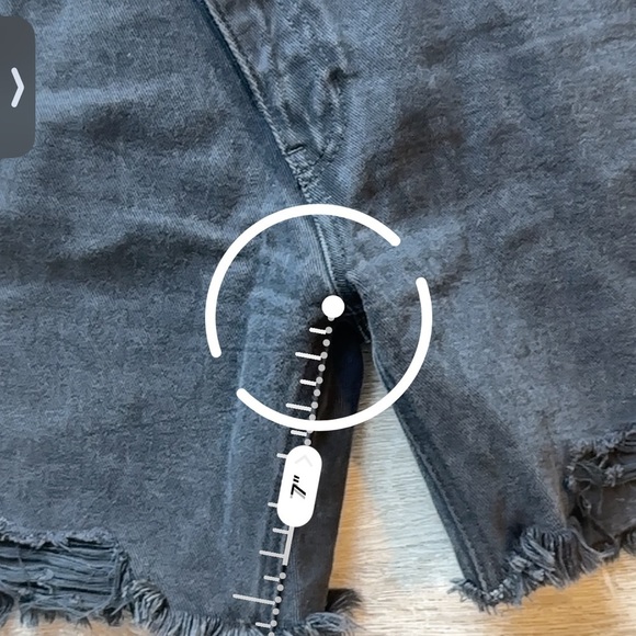 Kancan Black Distressed Bermuda Denim Shorts - Size Large - Picture 6 of 6